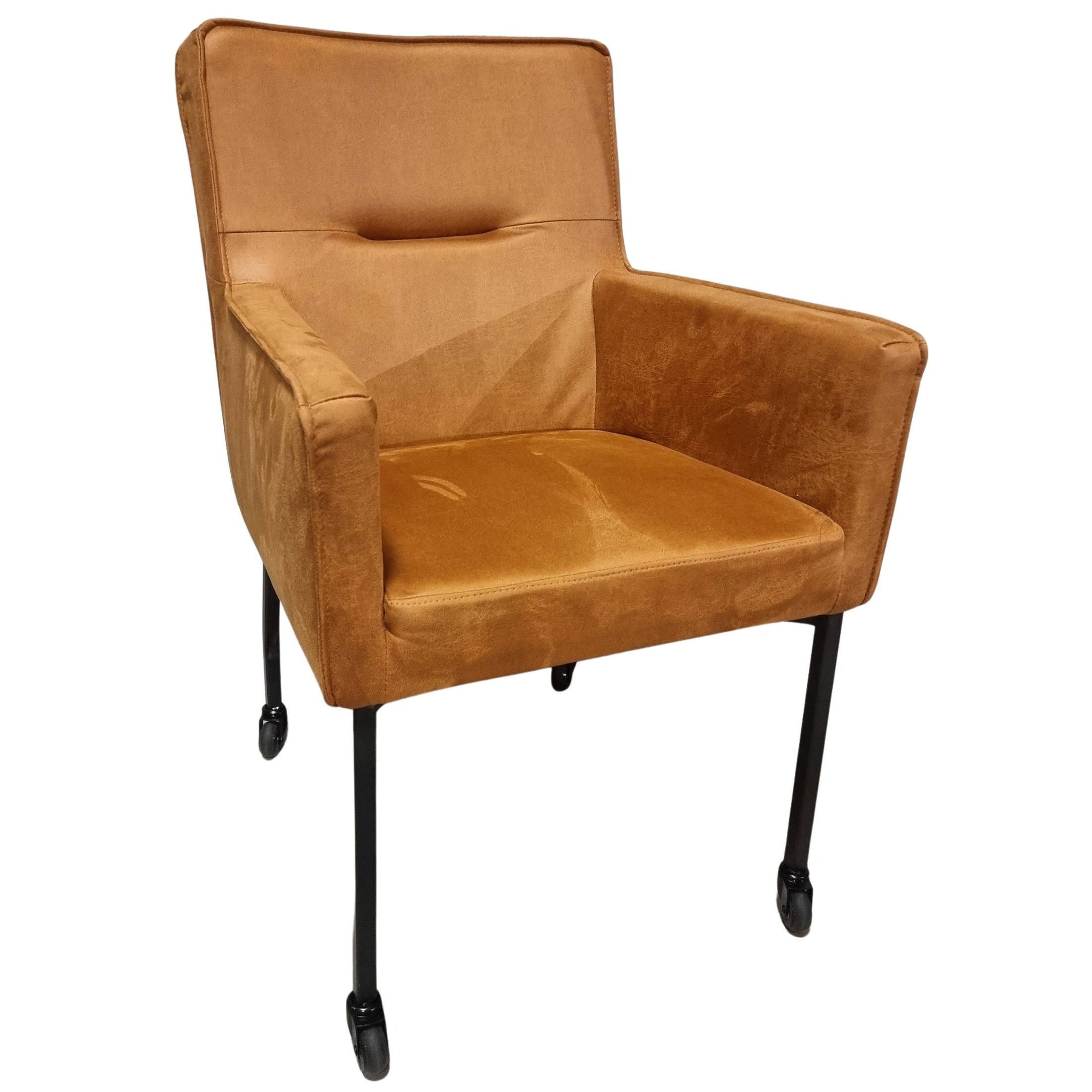 Eetkamerstoel Micro Leder - Wielstoel