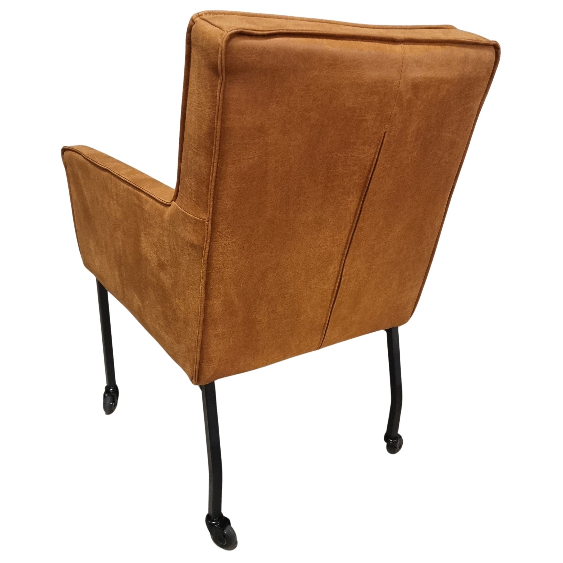 Eetkamerstoel Micro Leder - Wielstoel