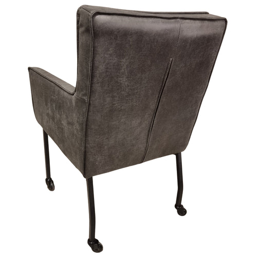 Eetkamerstoel Micro Leder - Wielstoel