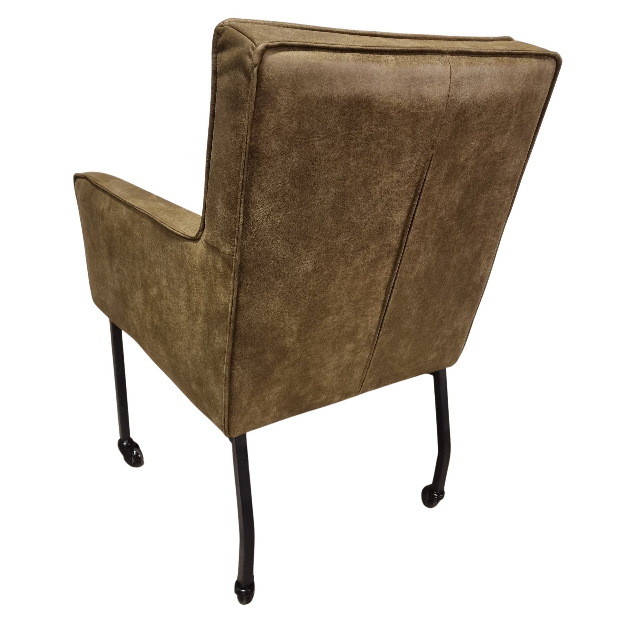 Eetkamerstoel Micro Leder - Wielstoel